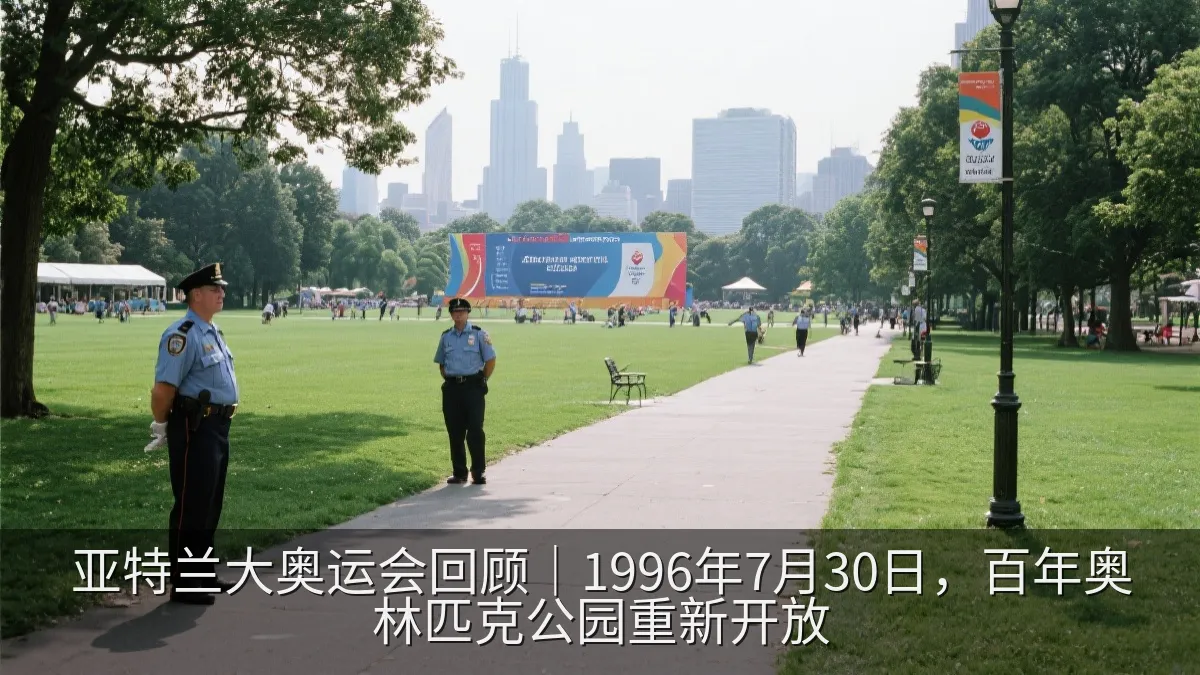 亚特兰大奥运会回顾｜1996年7月30日，百年奥林匹克公园重新开放