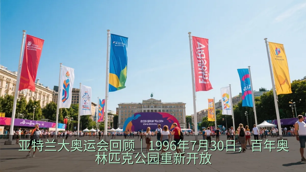 夏季体育赛事期间的城市公共广场